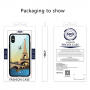 NXE kryt so sklenenou zadnou stranou pre iPhone XS Max – Paríž