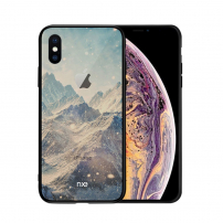 NXE kryt so sklenenou zadnou stranou pre iPhone XS Max – hory