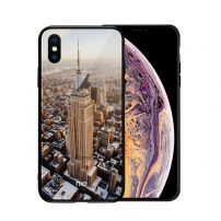 NXE kryt so sklenenou zadnou stranou pre iPhone XS Max – Empire State Building