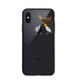 NXE kryt so sklenenou zadnou stranou pre iPhone XS Max – naštvaný tučniak