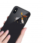 NXE kryt so sklenenou zadnou stranou pre iPhone XS Max – naštvaný tučniak
