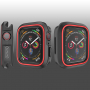 Silikónové puzdro pre Apple Watch 40mm – čiernačervená