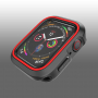 Silikónové puzdro pre Apple Watch 40mm – čiernačervená
