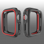 Silikónové puzdro pre Apple Watch 40mm – čiernačervená