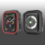 Silikónové puzdro pre Apple Watch 40mm – čiernačervená