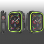 Silikónové puzdro pre Apple Watch 40mm – čiernozelené