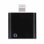 Adaptér / redukcia lightning konektor na 3,5mm jack s lightning konektorom pre Apple iPhone 8 / 8 Plus / 7 / 7 Plus / 6S / 6S Plus / 6 / 6 Plus
