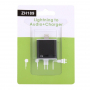 Adaptér / redukcia lightning konektor na 3,5mm jack s lightning konektorom pre Apple iPhone 8 / 8 Plus / 7 / 7 Plus / 6S / 6S Plus / 6 / 6 Plus