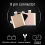 Adaptér / redukcia lightning konektor na 3,5mm jack s lightning konektorom pre Apple iPhone 8 / 8 Plus / 7 / 7 Plus / 6S / 6S Plus / 6 / 6 Plus
