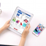 Rozkladacie puzdro s klávesnicou pre iPad 9,7" (2017/2018) / Air 1 / 2 / Pro 9,7" – strieborná