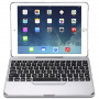 Rozkladacie puzdro s klávesnicou pre iPad 9,7" (2017/2018) / Air 1 / 2 / Pro 9,7" – strieborná