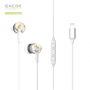 BASEUS Encok slúchadlá s lightning konektorom – biela