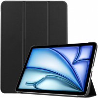 Puzdro z PU kože s funkciou uspania na iPad Air 13" (2024-2026) - čierne