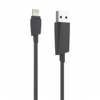 ROCK Synchronizačný a nabíjací MFi certifikovaný lightning kábel pre Apple iPhone / iPad / iPod - čierny - 2m