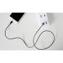 ROCK Synchronizačný a nabíjací MFi certifikovaný lightning kábel pre Apple iPhone / iPad / iPod - čierny - 2m