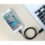ROCK Synchronizačný a nabíjací MFi certifikovaný lightning kábel pre Apple iPhone / iPad / iPod - čierny - 2m