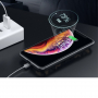 ROCK magnetický kryt s bezdrôtovou powerbankou 5000 mAh pre iPhone XS Max – čierna