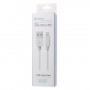 OPSO Synchronizačný a nabíjací MFi certifikovaný lightning kábel pre Apple iPhone / iPad / iPod - biely - 3m