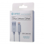 OPSO Synchronizačný a nabíjací MFi certifikovaný lightning kábel pre Apple iPhone / iPad / iPod - biely - 2m
