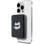 Karl Lagerfeld Embossed Choupette Head powerbanka MagSafe s portom USB-C - 5 000 mAh - čierna