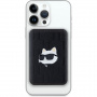 Karl Lagerfeld Embossed Choupette Head powerbanka MagSafe s portom USB-C - 5 000 mAh - čierna