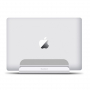 BESTAND 2v1 vertikálny stojanček pre MacBook a iPad – strieborná