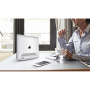 BESTAND 2v1 vertikálny stojanček pre MacBook a iPad – strieborná