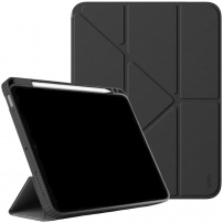 UNIQ Moven puzdro s origami stojanom a priestorom na Apple Pencil pre iPad Air 11" (2024-2026) - tmavo šedé