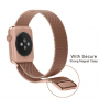 Kovový remienok milánsky ťah pre Apple Watch Ultra 49mm / 46mm / 45mm / 44mm / 42mm - ružovozlatý