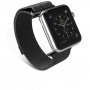 Kovový remienok milánsky ťah pre Apple Watch Ultra 49mm / 46mm / 45mm / 44mm / 42mm - čierný