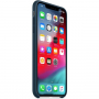 Originálny Apple silikónový kryt pre iPhone XS Max – podmorsky zelená