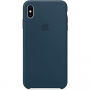 Originálny Apple silikónový kryt pre iPhone XS Max – podmorsky zelená