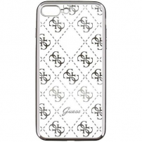 Guess 4G TPU puzdro iPhone 7 Plus/8 Plus – strieborná