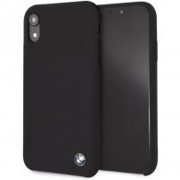 BMW silikónové puzdro pre iPhone XR – čierna