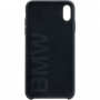 BMW silikónové puzdro pre iPhone XS Max – čierna