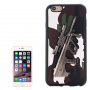 Plastový kryt s 3D motívom pušky Steyr AUG A1 pre Apple iPhone 6S / 6 - biely