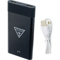Guess powerbanka s bezdrôtovým nabíjaním 8000 mAh – čierna