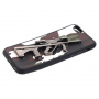 Plastový kryt s 3D motívom pušky Steyr AUG A1 pre Apple iPhone 6S / 6 - biely