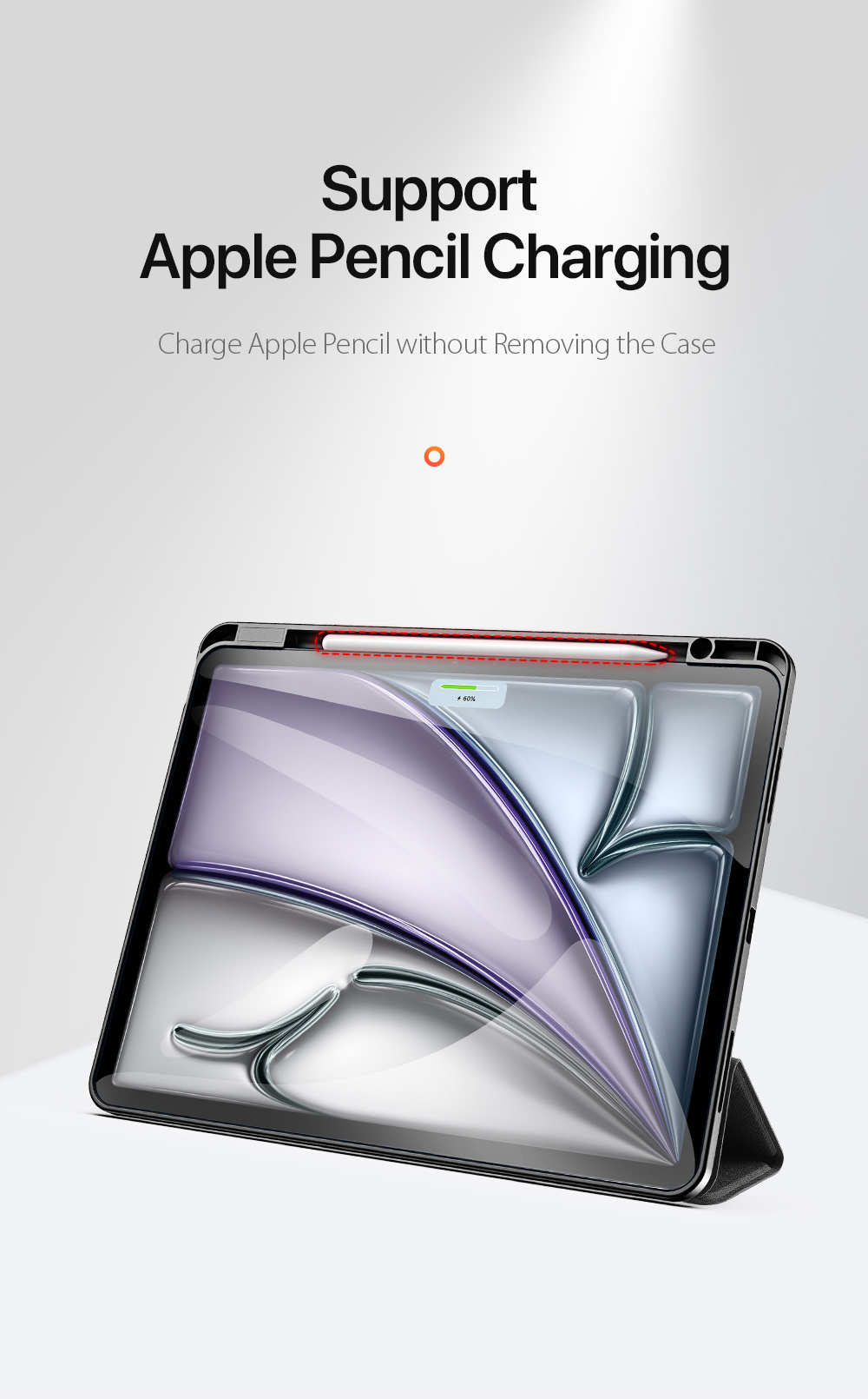 DUX DUCIS Domo puzdro s priestorom na Apple Pencil a funkciou uspania na iPad Air 13