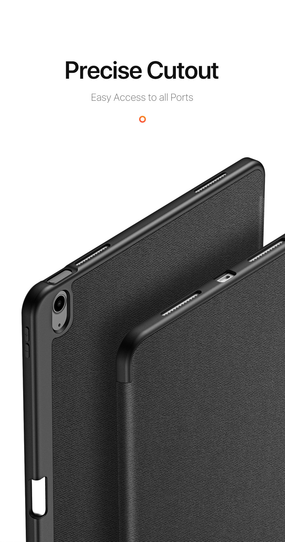 DUX DUCIS Domo puzdro s priestorom na Apple Pencil a funkciou uspania na iPad Air 13