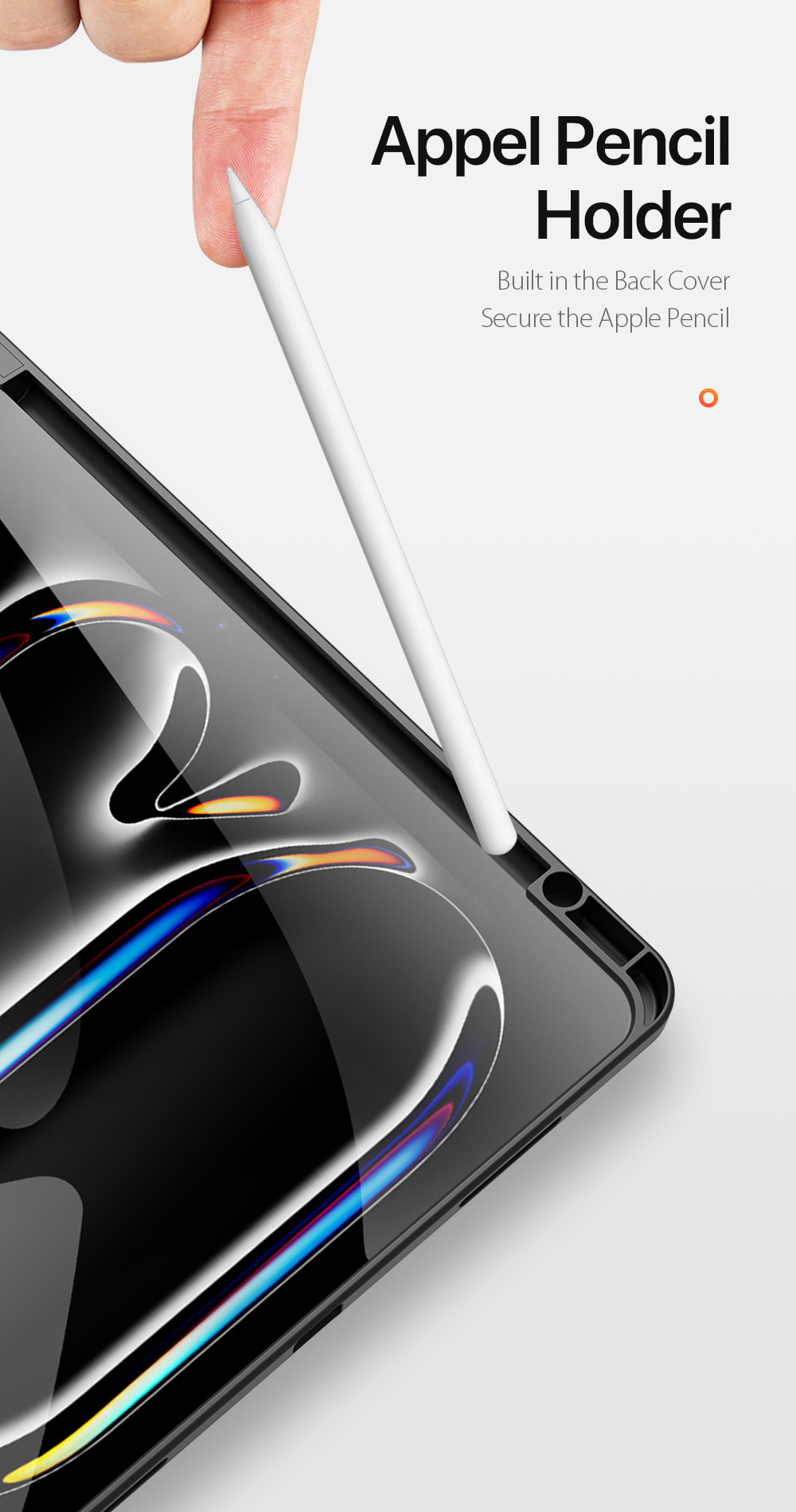 DUX DUCIS Domo puzdro s priestorom na Apple Pencil a funkciou uspania na iPad Pro 13