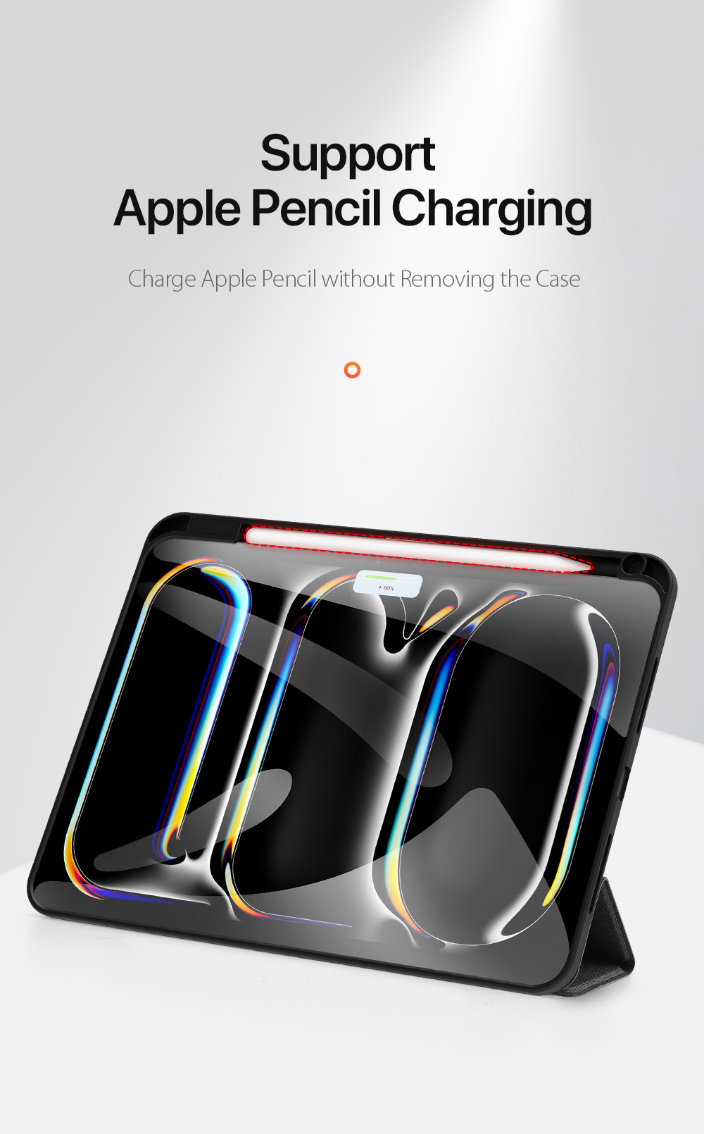 DUX DUCIS Domo puzdro s priestorom na Apple Pencil a funkciou uspania na iPad Pro 11