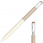 Dvojfarebný silikónový obal pre Apple Pencil (USB-C) - béžový