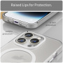 Matný priesvitný kryt s MagSafe pre iPhone 16 Pro Max - biely