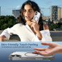 Transparentný kryt s farebným rámčekom a MagSafe pre iPhone 16 Plus - sivý
