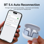 JOYROOM JR-FN2 bezdrôtové Bluetooth slúchadlá - biela
