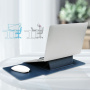 2v1 obálka so stojanom a taštičkou na príslušenstvo pre MacBook do 16" - tmavo modrá