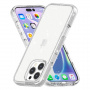 Transparentný kryt s trblietkami pre iPhone 16 Pro Max - strieborný