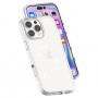 Transparentný kryt s trblietkami pre iPhone 16 Pro Max - strieborný