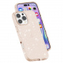 Transparentný kryt s trblietkami pre iPhone 16 Pro Max - ružovozlatý